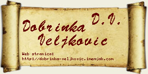 Dobrinka Veljković vizit kartica